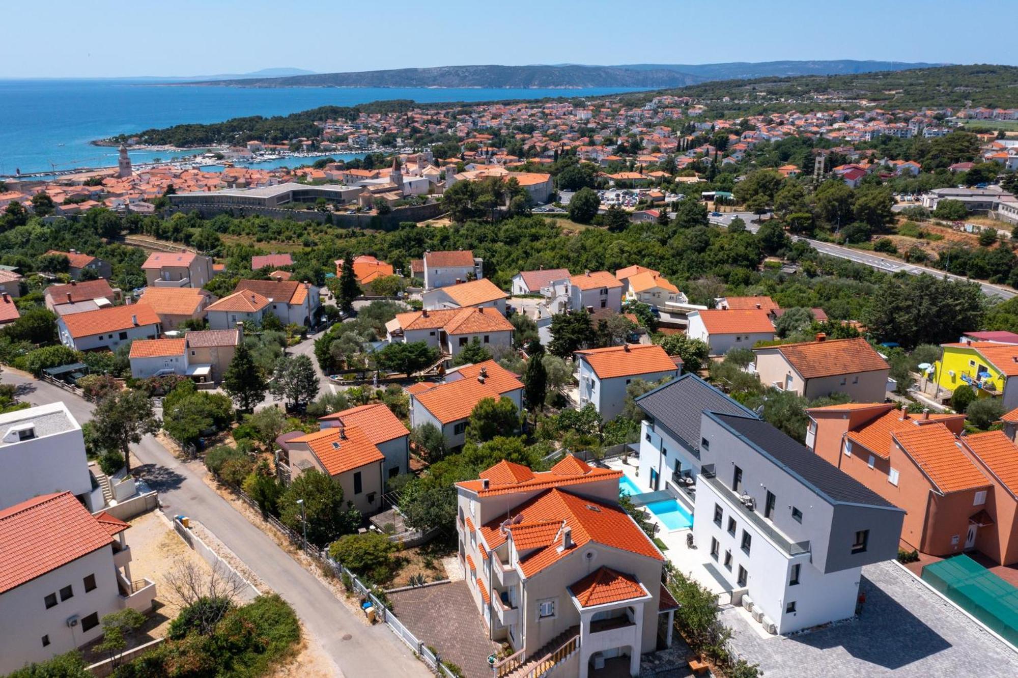 Luxury Villa Adria Apartments Krk Town Exterior foto