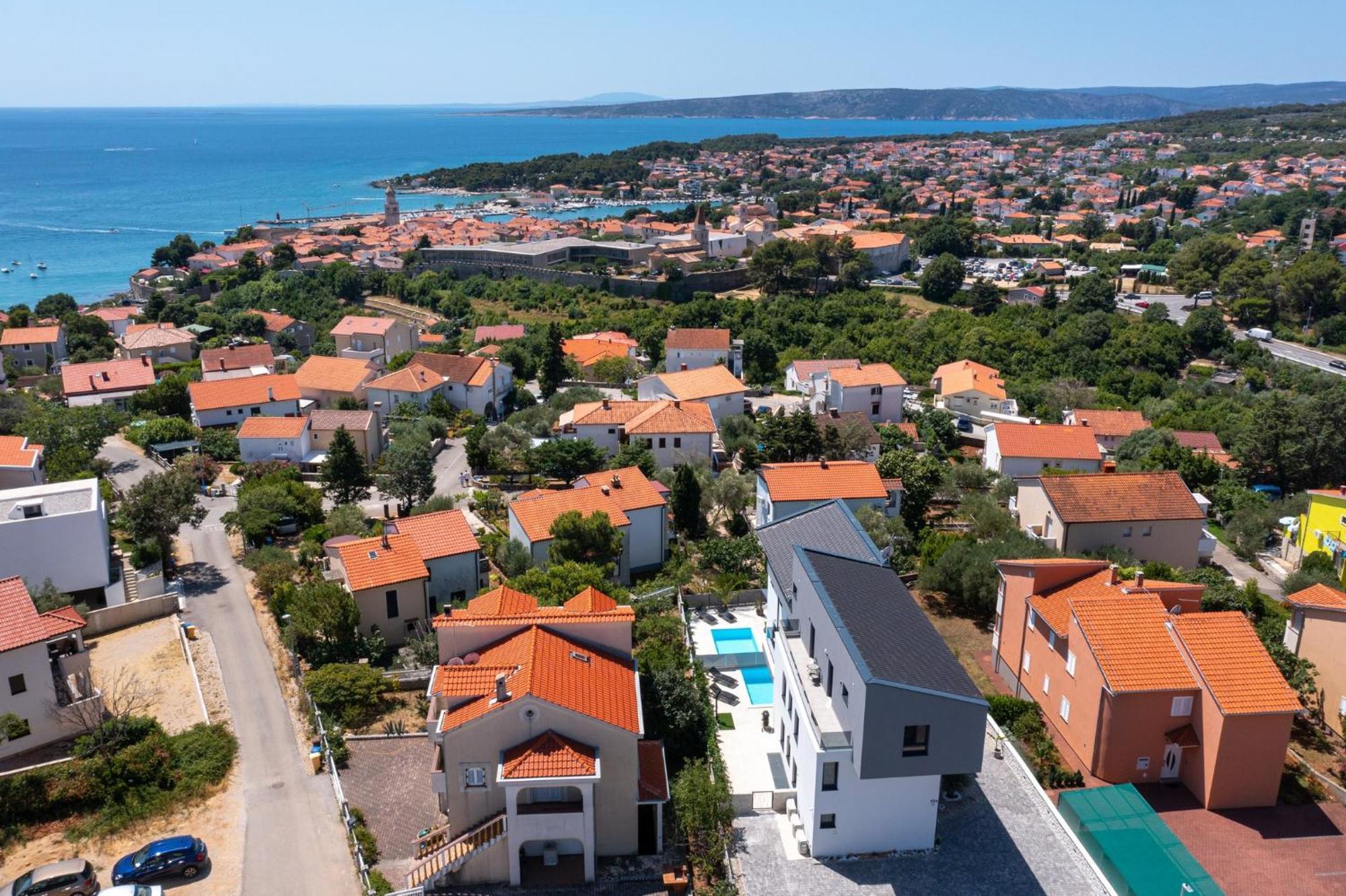 Luxury Villa Adria Apartments Krk Town Exterior foto